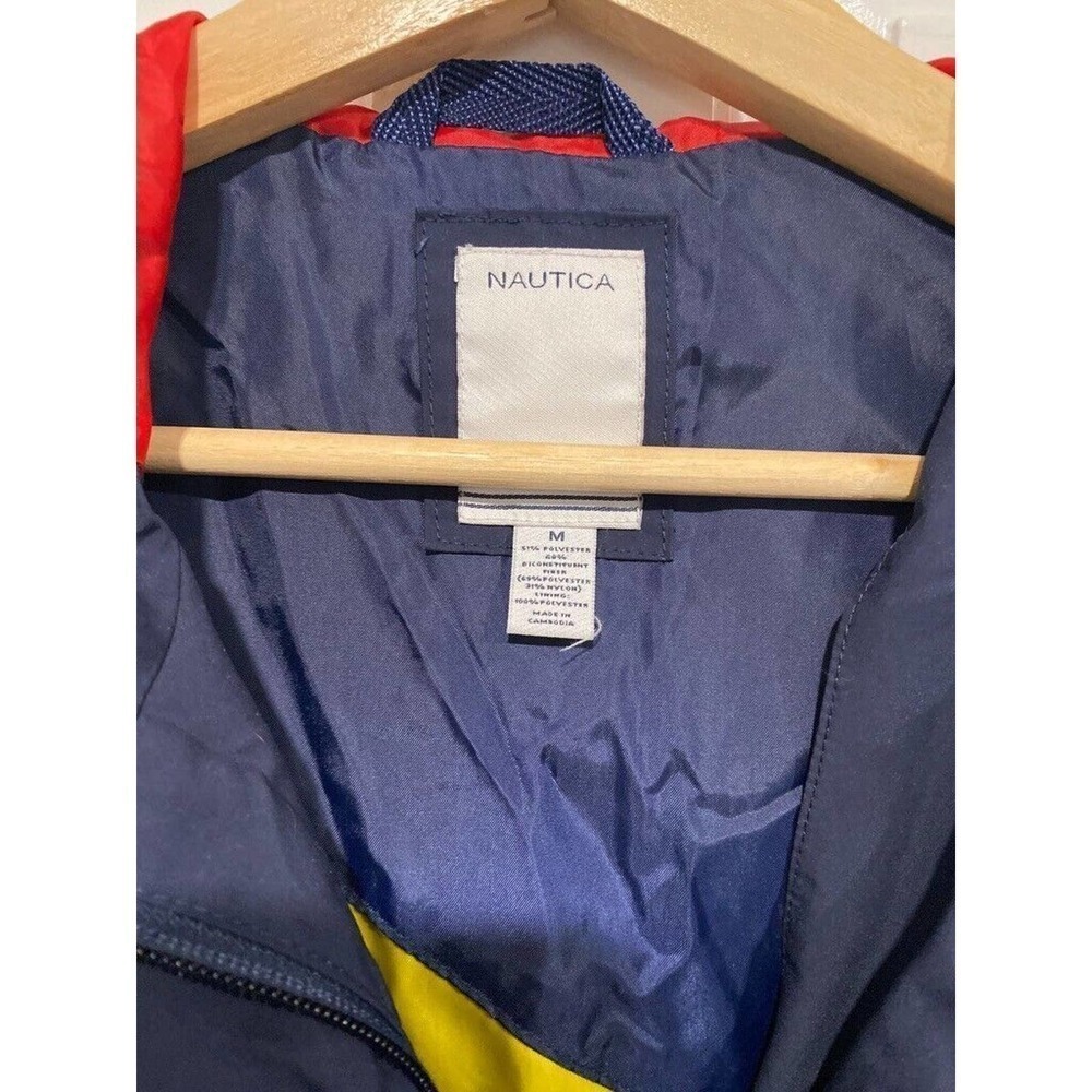 Nautica - Navy hooded raincoat, adjustable elastic waist, women's size Medium - Picture 5 of 5